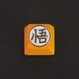 Accessoires 1 pièce Keycap Goku Metal Keycap Zinplated en aluminium Cape-clés DB Kakarotto Keycaps pour le clavier mécanique du commutateur MX