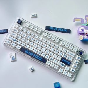 Accessoires 1 Set Blue Pink Big Characters Keycaps PBT PBT COP MAUTS SUPPLÉMENTAIR