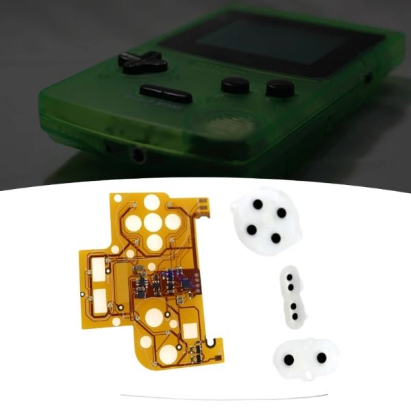 Accessoires 1 Set Couleur Changer le kit Mod LED pour Nintendo Gameboy Couleur GBC Console de jeu Lumineuse Changement de couleur Bouton Bouton AccessoEies