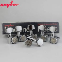 Accessoires 1 Set guyker 6 inline machinekoppen geen schroeven vergrendeling tuning sleutel pinnen tuners 6r/6l