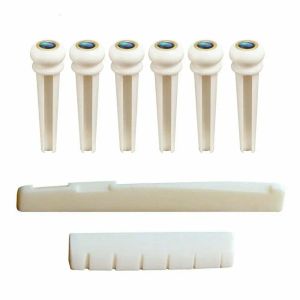 Accessoires 1 Ensemble de Buffalo Bone Guitar Saddle Nut Nut