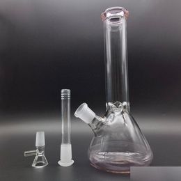 Accesorios 10 pulgadas Bong de vidrio Vaso Precolador Hookah Fumar Pipa de agua Bubbleradd Bowl Entrega de gota Hogar Jardín Hogar Sundrie DHJZI