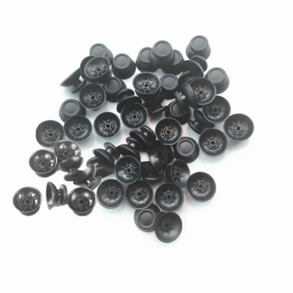 Accesorios 100/50pcs PS4 Cubierta analógica negra 3D Palabres de pulgar Joystick Jugarstick Mushroom Cap para Sony PlayStation 4 PS4 Controlador Gamepad