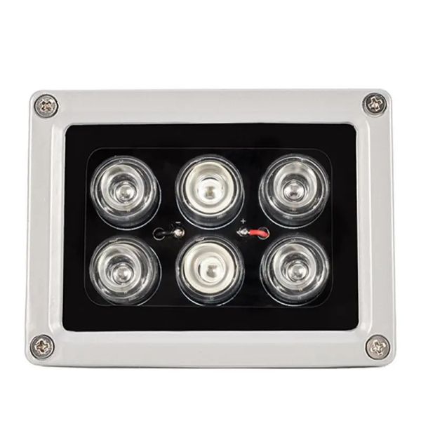 Accesorios de 100 m CCTV LEDS 6pcs IR Light CCTV Leds Leds Illuminator Lámpara IP66 850 nm Visión nocturna impermeable para cámara CCTV