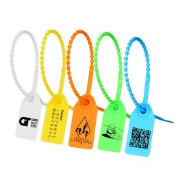 Accessoires 100 stcs aangepaste plastic merk tag wegwerp beveiligingsafdichtingen gepersonaliseerd kabelbindlabel voor kleding logistiek 250 mm 9.8 "