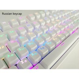 Accessoires 104 toetsen Russische Koreaanse Koreaanse backcaps OEM Profiel ABS KeyCap Gamer Custom DIY voor mechanisch toetsenbord Cherry MX Switch 3xue