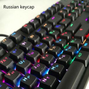 Accessoires 104 touches Keycaps arrière coréen russe Keycaps OEM Profil ABS KEYCAP GAMER DIY CUSTOSSION POUR CHARGE MÉCANIQUE CHEARR MX STANT