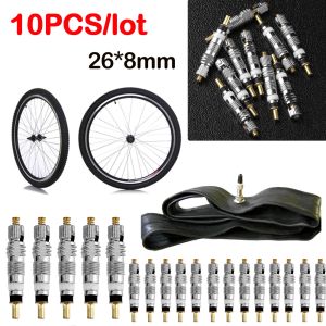 Accessoires 1050PCS PRESTA DÉCHARGE PRESTA VALVE CORE DE REMPLACEMENT CNC CNC FV MTB TUBES DE PENRI DE TIRE DE ROAD TELLES SERVICE