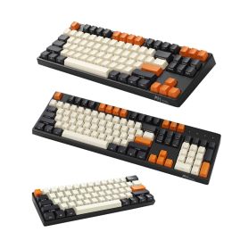 Accessoires 108 Capes de touche orange Keycap en carbone PBT SET TOP VILL TOP IMPIRÉE COURT IMPRIMÉE IMPRIMÉ POUR DUCKY 61 87 104 108 CLAVIER MÉCANIQUE