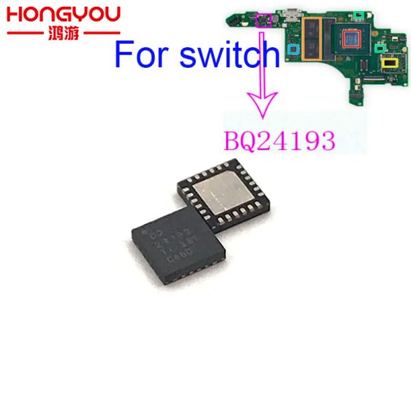 Accesorios 10pcs BQ24193 Gestión de la batería Carga de chips IC originales para la consola Nintendo Switch