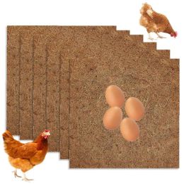 Accesorios 10 Uds. Almohadilla para anidar huevos, almohadilla lavable de fibra de coco para pollo, ropa de cama, cajas nido, alfombrillas para gallinero, herramienta para anidar gallinas