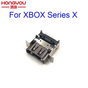 Accesorios 10pcs para la serie Xbox Series SX HDMiCompatible Interfaz de socket de puerto para Microsoft Xbox Series x HDMicompatible de puerto conector