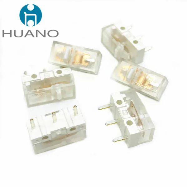 Accessoires 10pcs Huano Transparent Micro Micro Switch 100 millions Cliquez sur le bouton de la souris d'ordinateur de la durée de vie peut remplacer Rectangle Microswitch