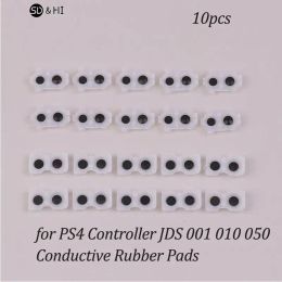 Accessoires 10 stks L2 R2 L1 R1 Rubberen knoppen Compatibel met PS4 -controller JDS 001 010 050 JDM030 Geleidende rubberblokken