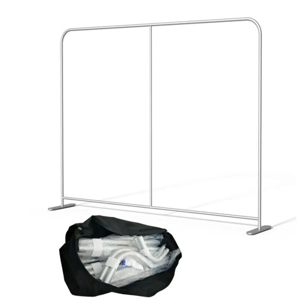 Accessoires 10x8FT exposition droite spectacle Tension tissu affichage toile de fond support publicitaire structure de cadre sans impression (cadre uniquement)