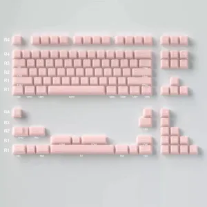 Accessoires 114 Key Ice Pink Keycaps Keycaps Ice Crystal Crystal translucide rose Profil de profil Cap pour OEM MX 61 68 104 Clavier mécanique