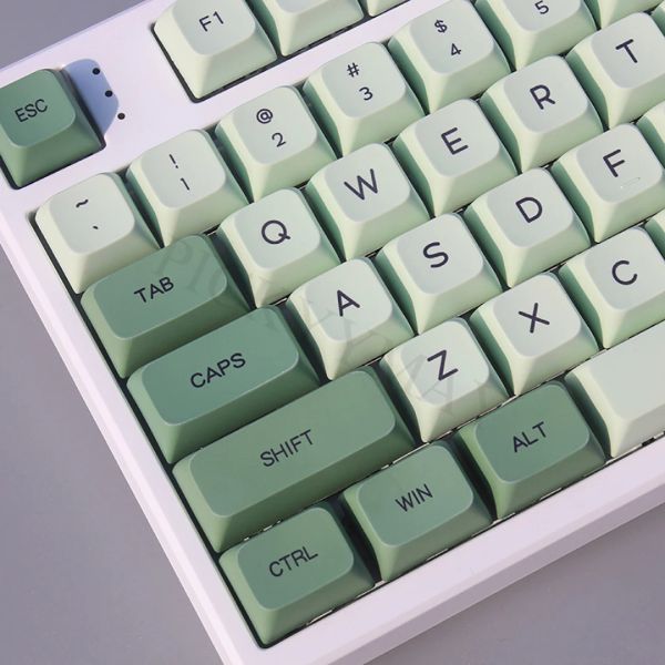 Accesorios 123 Teclas PBT KeyCap Matcha Green Reemplazable Dyesub XDA Perfil KeyCaps para teclado mecánico personalizado adecuado para interruptor MX