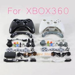 Accessoires 12sets / lot Remplacement pour le contrôleur Xbox 360 Contrôleur sans fil Couverture du coque de boîtier complet pour Xbox 360 avec boutons Accessoires