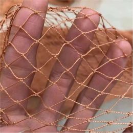 Accessoires 12Shares Brown Fishing Hand Player Net Net Breending Net Crop Protection Net Sécurité Balcon Isolation Isolation Fence Nylon Réseau