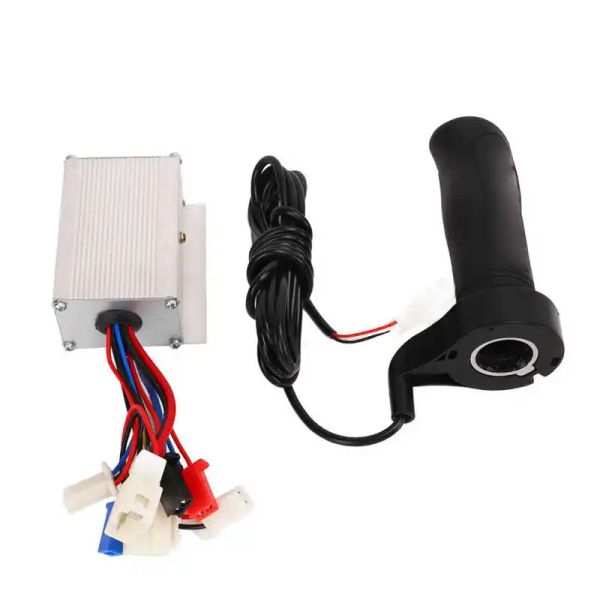 Accesorios 12V 250W 3/8 Controlador de velocidad cepillada Controlador de motor cepillado Conjunto de agarre de línea larga para triciclo de bicicleta eléctrica