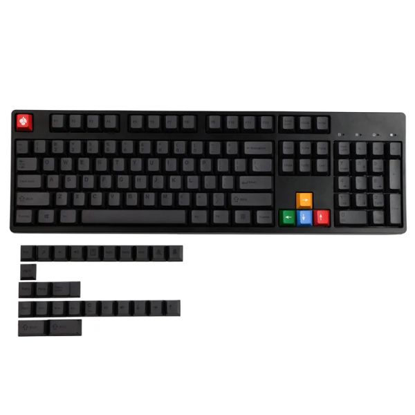 Accessoires 130 touches GMK Night Curtain Keycaps Cherry Profil PBT PBT SUBLIMATION KEycap pour MX Switch Keyboard mécanique avec un changement de 1,75u