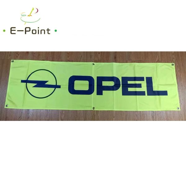 Accessoires 130GSM 150D Matériel Italie OPEL Motor Sport Racing Bannière 1,5 pieds * 5 pieds (45 * 150 cm) Taille pour la maison Drapeau Intérieur Extérieur Décor yhx037