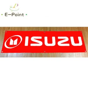 Accessoires 130GSM 150D matériel japon Isuzu voiture bannière 1.5ft * 5ft (45*150cm) taille pour la maison drapeau intérieur extérieur décor yhx225