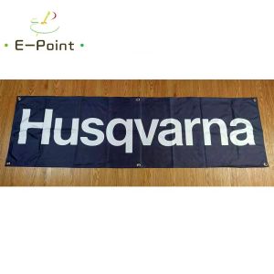 Accesorios 130GSM Material 150D Suecia Husqvarna Racing Banner 1.5ft*5ft (45*150cm) Tamaño para la bandera del hogar Decoración al aire libre yhx033 yhx033