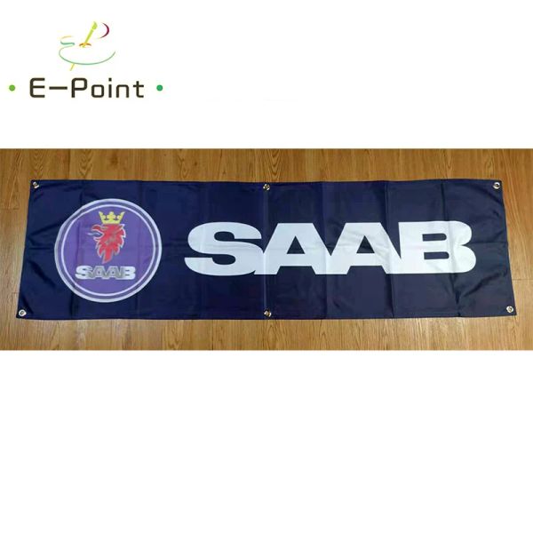 Accessoires 130GSM 150D matériel suède SAAB bannière de voiture 1.5ft * 5ft (45*150cm) taille pour drapeau de maison décor extérieur intérieur yhx029