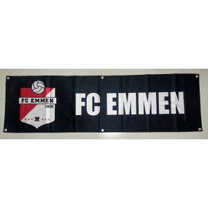 Accessoires 130GSM 150D Polyester noir FC Emmen Football Club bannière 1.5*5ft (45*150 cm) drapeaux de décoration publicitaire yhx415