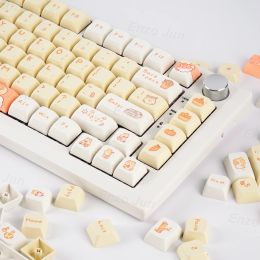 Accessoires 131 touches mignonnes écureuils Keycaps coréens Keycaps PBT Dye Submation XDA Profil pour MX Switch Fit 61/64/68/87/96/104/108 CLAVE