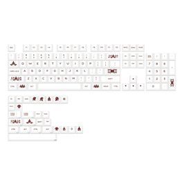 Accessoires 131 toetsen Rome Sparta Theme Keycap Cherry Profile Personaliseer PBT KeyCaps voor Cherry MX Mechanical Keyboard Sublimation KeyCaps