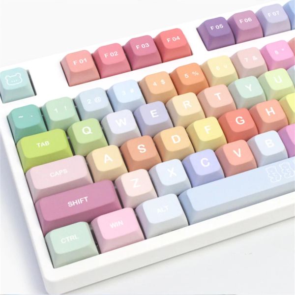 Accessoires 133 touches Gummy Bears PBT KEYCAP XDA Profil Couleur Coup de touche mignonne XDA pour MX Switche Capes de clavier de jeu Mécanique personnalisé