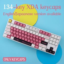 Accessoires 134Key PBT KeyCap EVA8 Japanse Personaliseerde Dyesublimation KeyCaps voor XDA Profile Cherry MX Switch Mechanical Toetsenbord