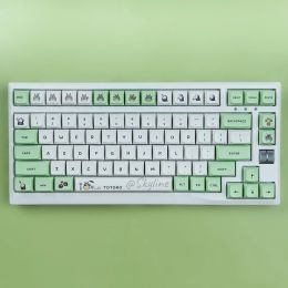 Accessoires 135 toetsen/set totoro thema keycaps pbt dye diy aanpassing xda profile keycap voor cherry mx iKBC -schakelaar mechanisch toetsenbord