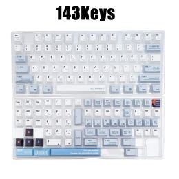 Accessoires 143 touches Programmer personnalisé Keycaps Keycaps Profil PBT colorant sublimation Clavier mécanique pour Akko 61 64 84 87 98 104
