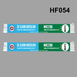 Accessoires 145*18 cm Maat MHFC SK Slovan Bratislava Sjaal voor Fans Doubleface Gebreid HF054