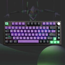 Accessoires 146 touches Dyesub Keycap Profil de cerise Keycaps anglais pour MX Switch G610 K70 Clavier mécanique GMK CLONES MECHA01 EVA CUSTUM