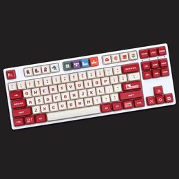 Accessoires 146 toetsen/Set Famicom FC GameBoy KeyCaps PBT Dye Subbed Key Caps voor MX Switch Mechanical Keyboard WDA Profile KeyCap voor 68 84