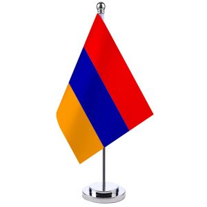 Accessoires 14x21cm Bureau de bureau Drapeau de la bannière arménie L'ensemble d'affichage du drapeau armoire arménienne