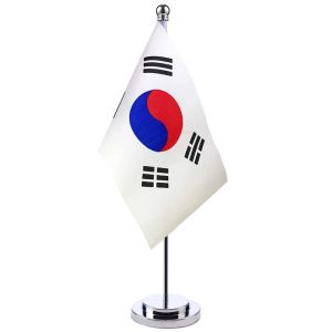 Accessoires 14x21cm ensemble de support de bureau drapeau de la Corée