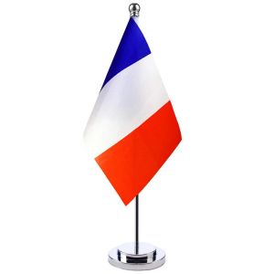 Accessoires 14x21cm ensemble de support de bureau drapeau de la France