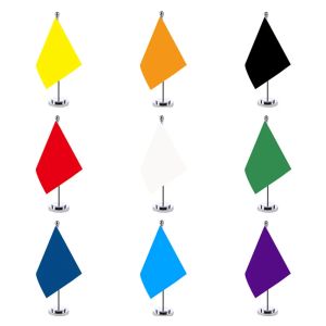 Accessoires 14x21cm Diverse kleuren Bureau Kleine landelijke banner Vergaderruimte Vergaderkamer Tafel Staande paal De Pure Color Standvlag