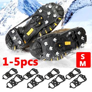 Accessoires 15 Paar 6 tanden Winter Ice Claws Antislip Mountaineering Cleats Unisex Snow Claw Shoe Covers Shoes Boots Sneeuwschoenen Kramponen