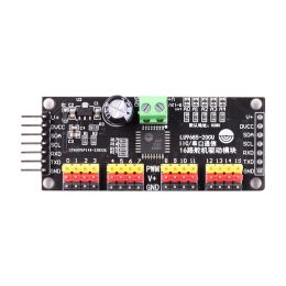 Accessoires 16 canaux 12 bits PWM Servo Motor Driver DC 510V LU9685 DRIVER BOARD I2C Interface Serial Shield Board Module pour Arduino