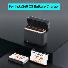 Accessoires 1800 mAh voor Insta360 X3 Batterij snellaadkast voor Insta 360 X3 Camera Batterijlader Case Portable Lading Accessoires