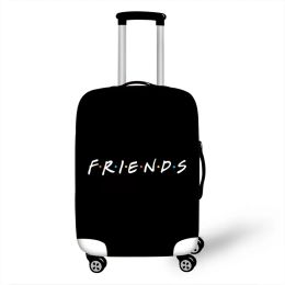 Accessoires 1832 '' 'Friends TV Show Elastic épaississer la valise de la valise de protection Protection Protection Couvre de voyage de carto