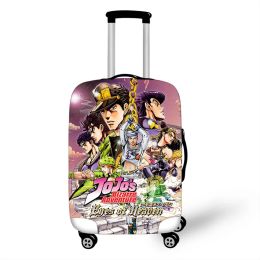 Accessoires 1832 '' Jojo Bizarre Adventure Travel Bagage koffer Cover Trolley Bag Beschermende deksel dames Elastische koffer Cover