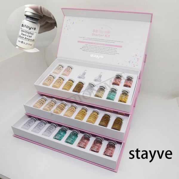 Accessoires 1box / 2box coréen stayve bb crème Glow ampoule kit 8 ml fondation liquide cosmétique blanchissante éclaircissant l'éclairage de la peau