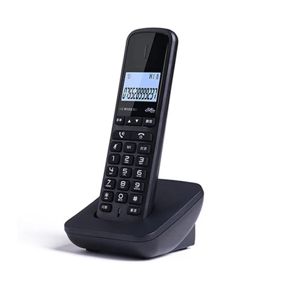 Accessoires 1 Handset Téléphone sans fil pour la maison avec l'écran LCD Volume ID d'appelant réglable 18 Sonneries Interphone Téléphone extensible